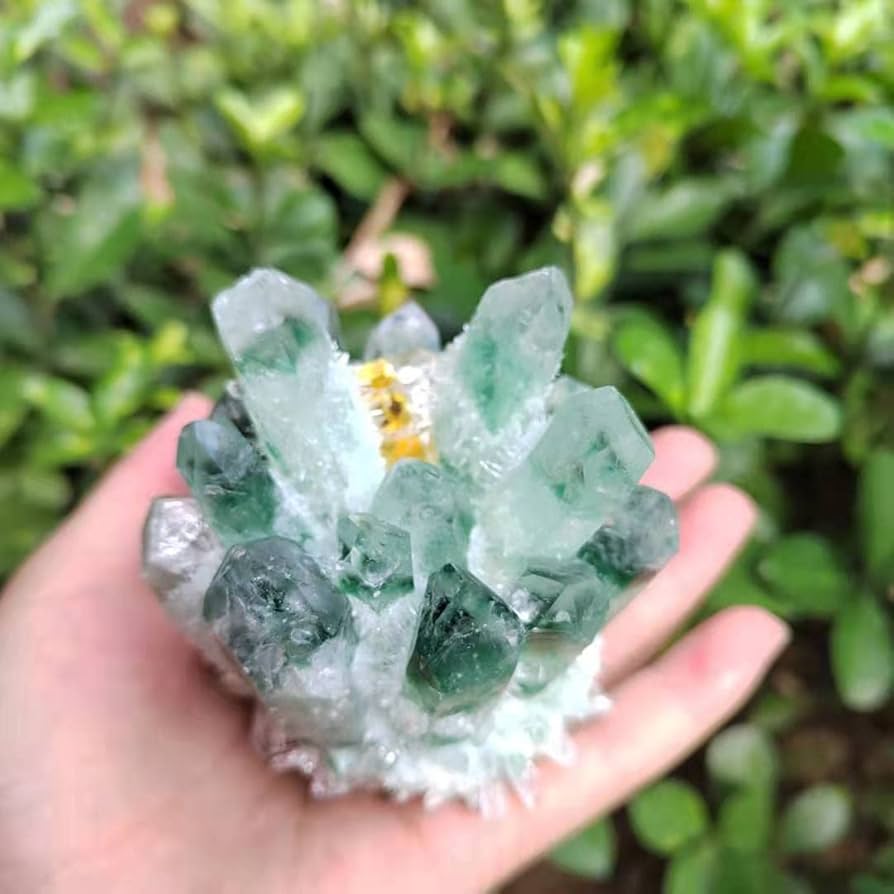 水晶 クラスター シトリンファントム 天然石 Amazon.co.jp: アメジスト原石 1pc ナチュラルグリーン